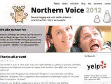 Tablet Screenshot of 2012.northernvoice.ca