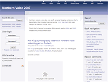 Tablet Screenshot of 2007.northernvoice.ca